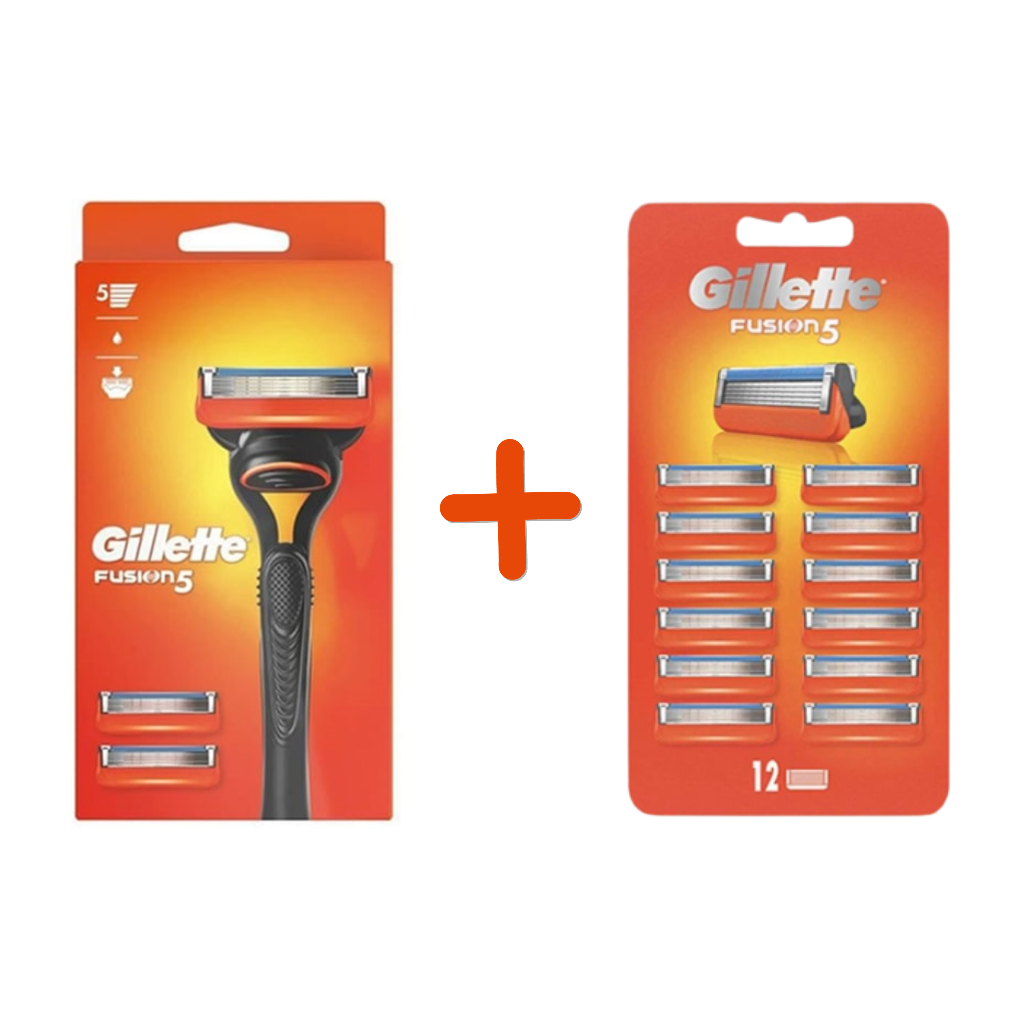 Gillette Fusion 5 Rasierer Set mit 15er-Pack Klingen