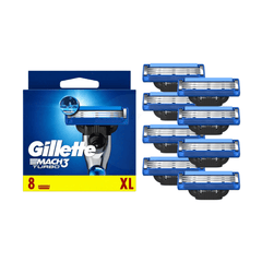 Gillette Mach3 Turbo Rasierklingen 8er Pack mit einzelnen Ersatzklingen