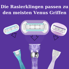 Rasierklingen passen zu meisten Venus Griffen