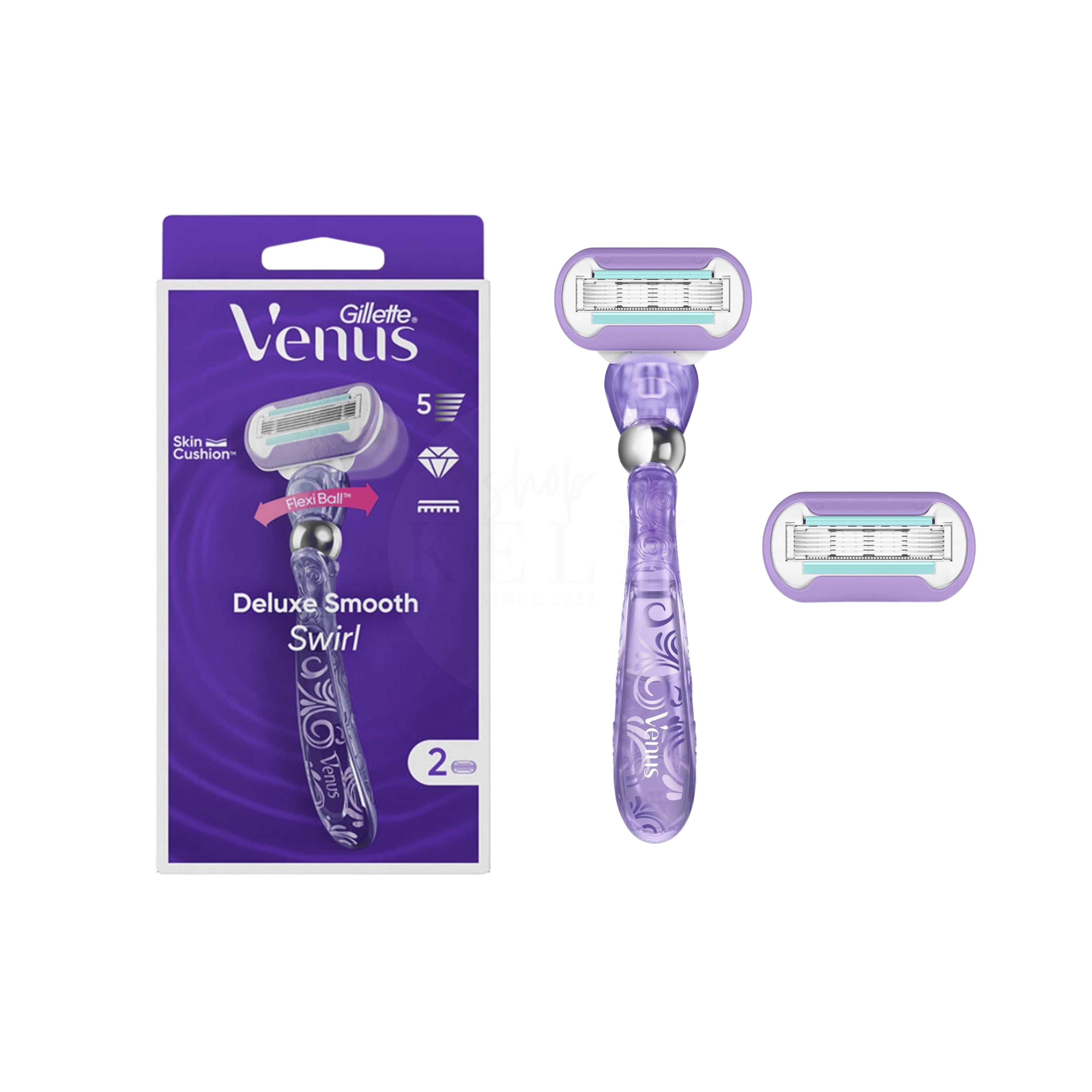 Gillette Venus Deluxe Smooth Swirl inkl. 2 Klingen
