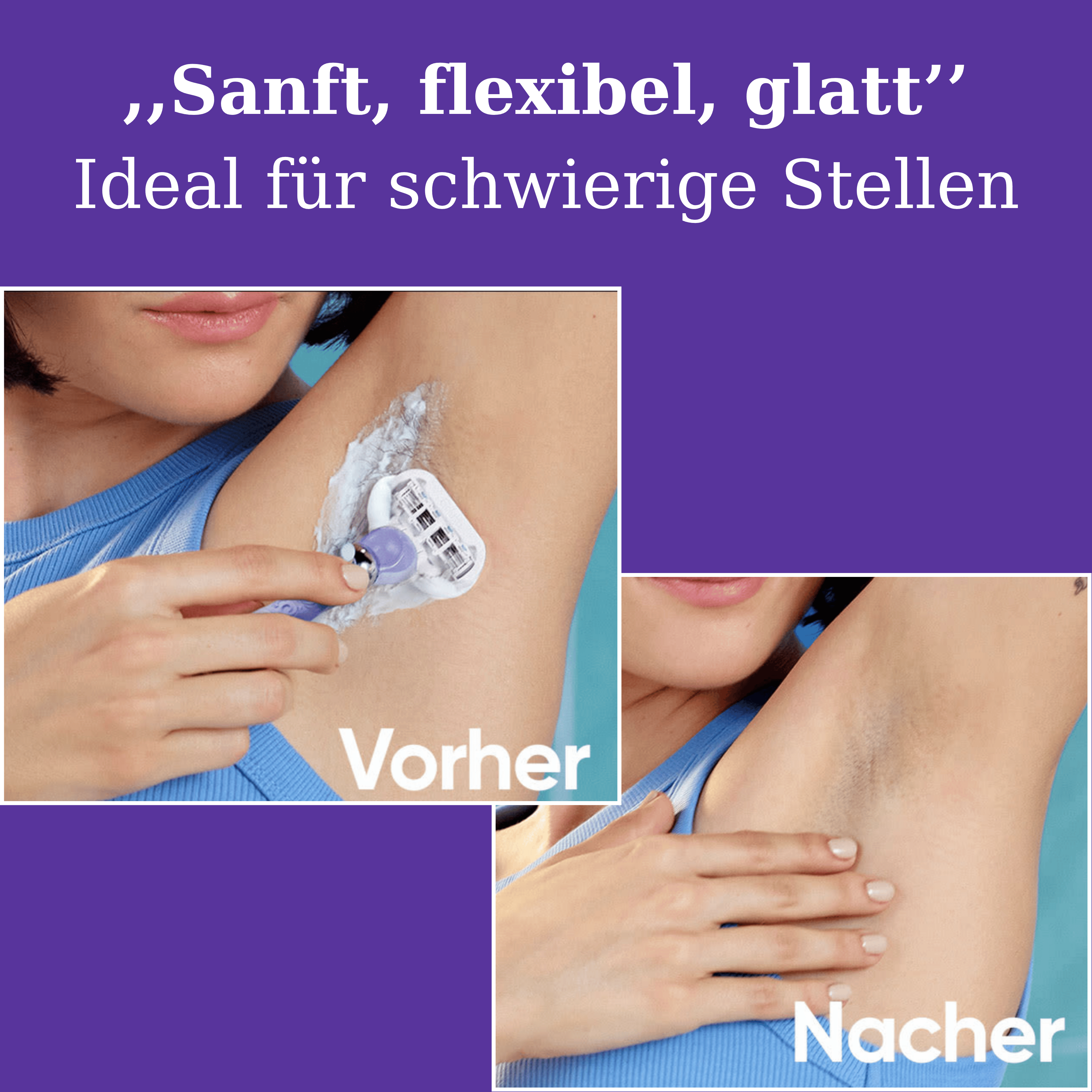 Venus Deluxe - sanft, flexibel, glatt & ideal für schwierige Stellen