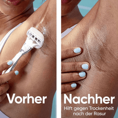 Rasur Vorher und Nachher
