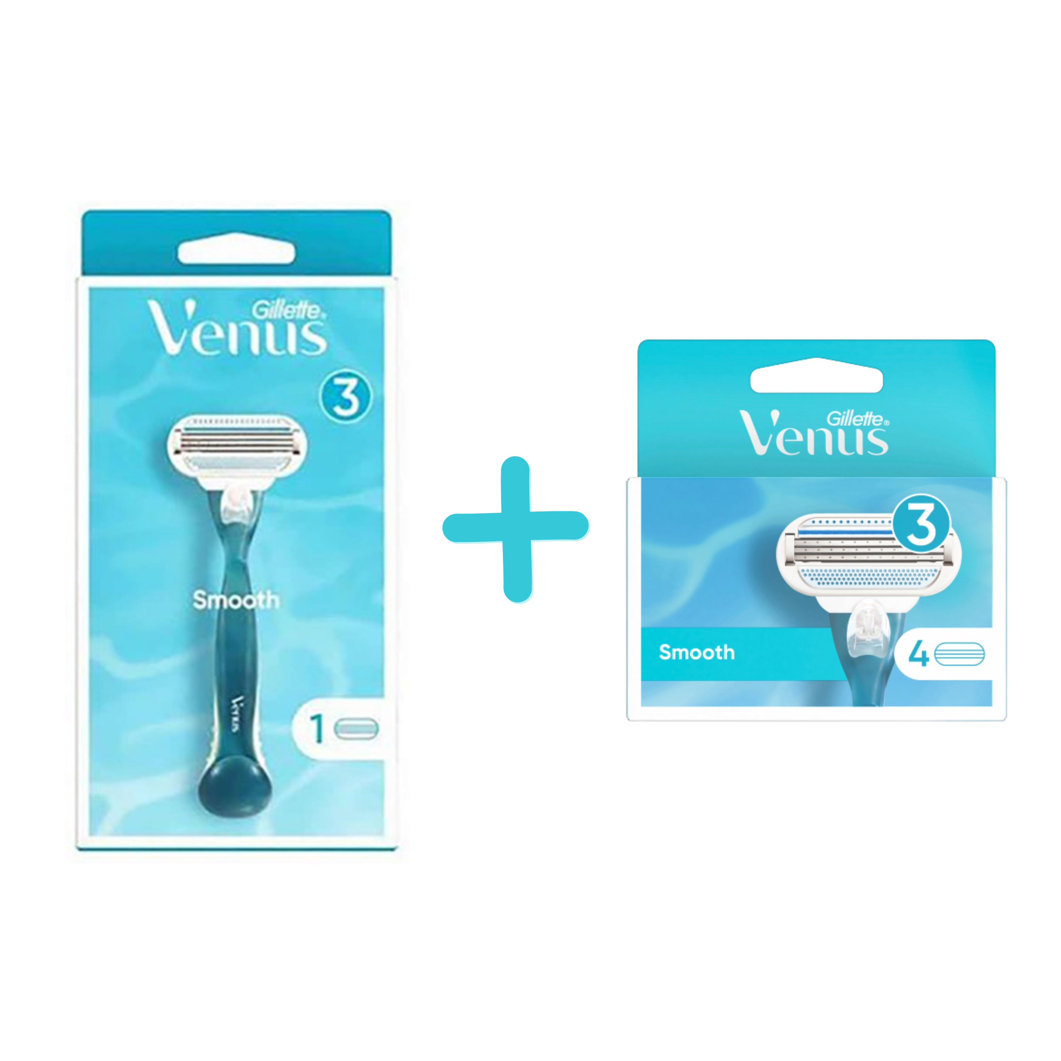 Gillette Venus Rasierer Smooth mit 5-Nachfüllklingen