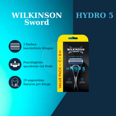 Hydro 5 Rasierer mit 9-Ersatzklingen