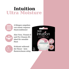 Wilkinson Intuition Ultra Moisture mit 3 Ersatzklingen