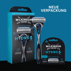 Wilkinson Sword Hydro 5 Skin Hydration Rasierer mit 4 Ersatzklingen Originalverpackung