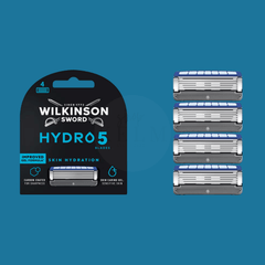 Wilkinson Hydro 5 Skin Hydration 4 Ersatzklingen kompatibel mit allen Hydro Rasierern