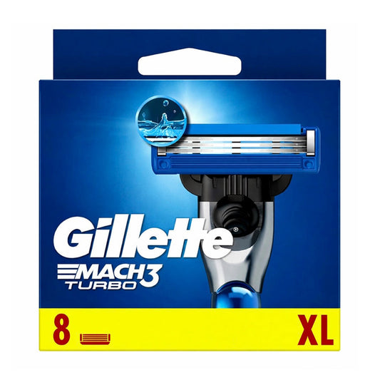 Gillette Mach3 Turbo Rasierklingen 8 Stück XL Pack Verpackung
