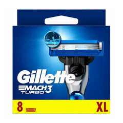 Gillette Mach3 Turbo Rasierklingen 8 Stück XL Pack Verpackung