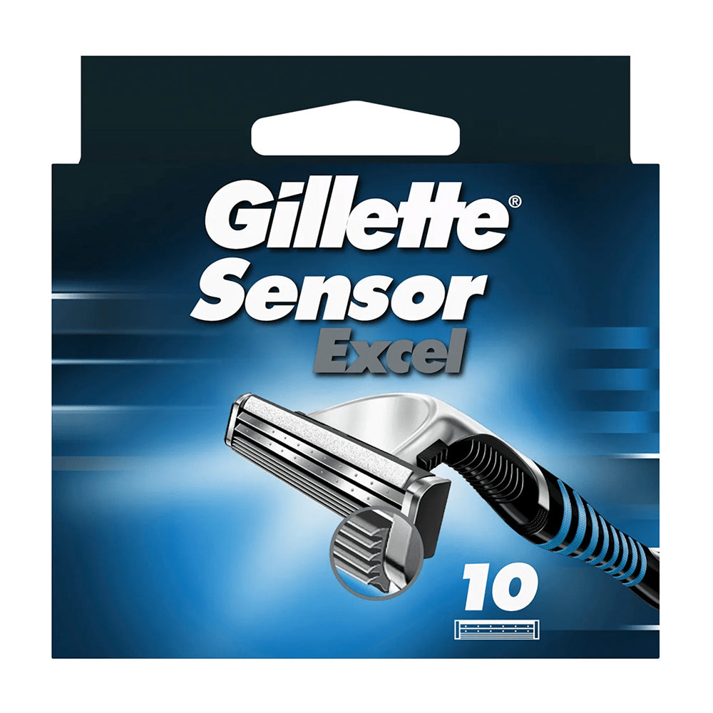 Gillette Sensor Excel Ersatzklingen Original 10er Pack Rasierklingen