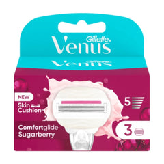 Gillette Venus Comfortglide Sugarberry Rasierklingen - 3er Pack