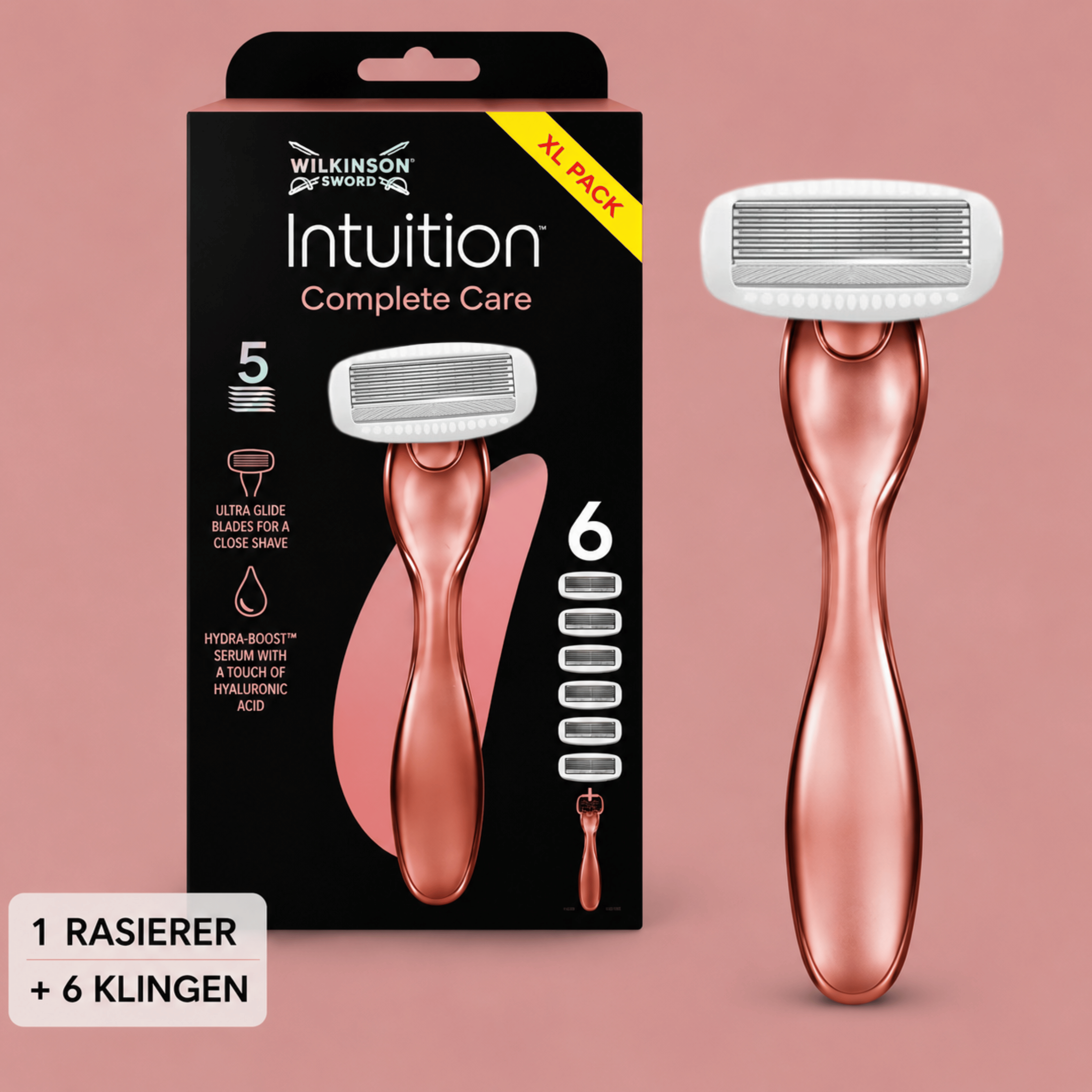 Wilkinson Sword Intuition Complete Care Rasierer mit 6 Ersatzklingen