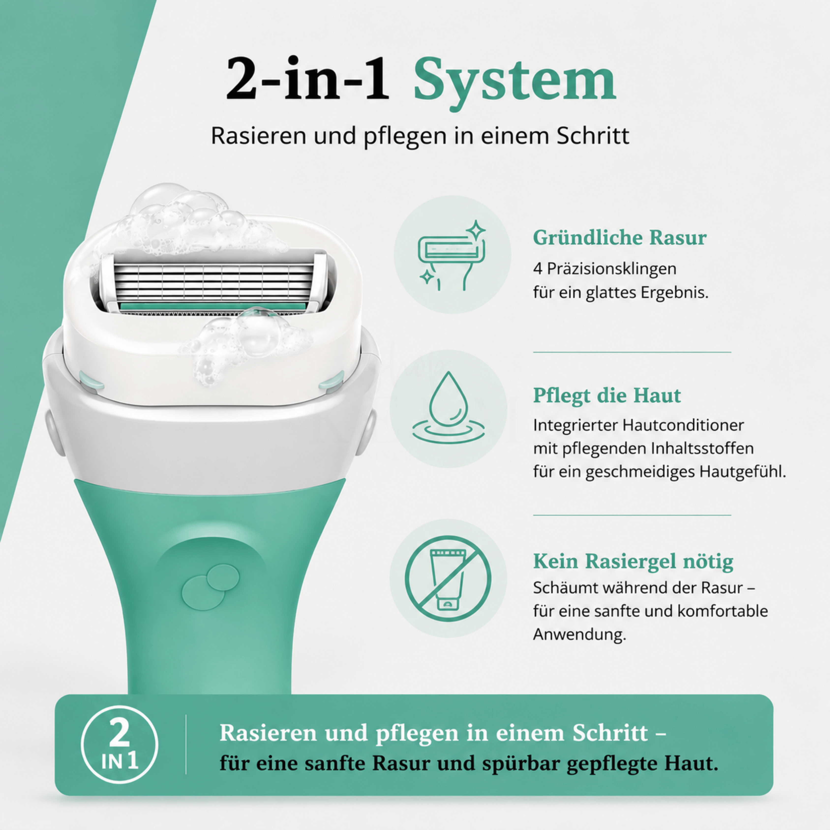 Wilkinson Intuition Sensitive Care 2-in-1 System – Rasieren und Pflegen in einem Schritt