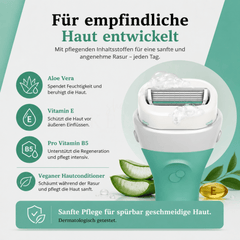 Wilkinson Intuition Sensitive Care pflegt und schützt empfindliche Haut während der Rasur
