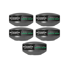 Wilkinson Sword Sensitive Shave Soap Vorratspack mit fünf Rasierseifen
