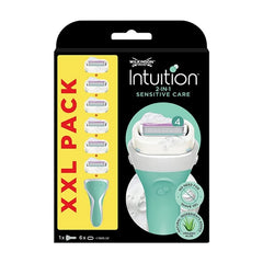 Wilkinson Intuition Sensitive Care Damenrasierer mit 6 Ersatzklingen XXL Starter Set