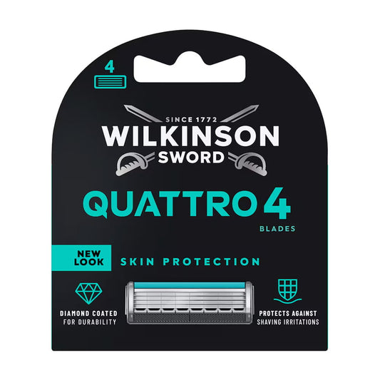 Wilkinson Sword Quattro 4 Skin Protection Ersatzklingen 4–40 Klingen Original Ersatzklingen in verschiedenen Varianten