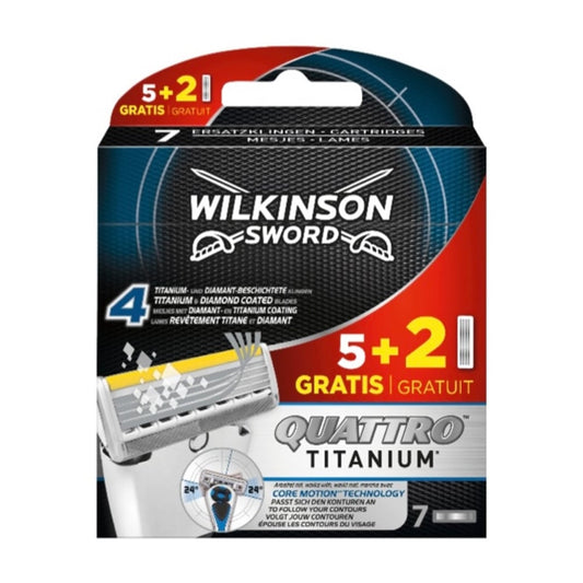 Wilkinson Klingen Quattro Titanium Core Motion 7er-Pack