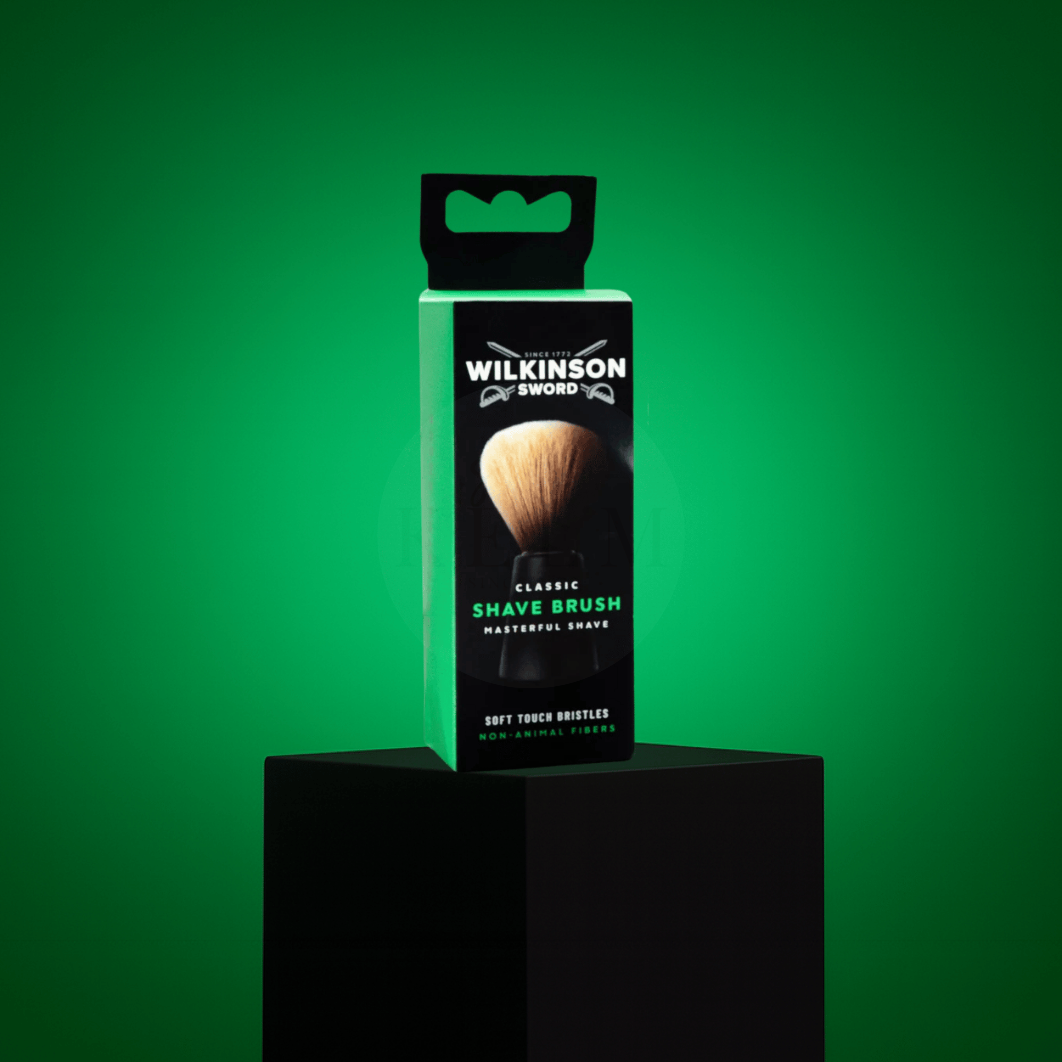 Verpackung des Wilkinson Sword Rasierpinsels für klassische Nassrasur