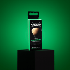 Verpackung des Wilkinson Sword Rasierpinsels für klassische Nassrasur
