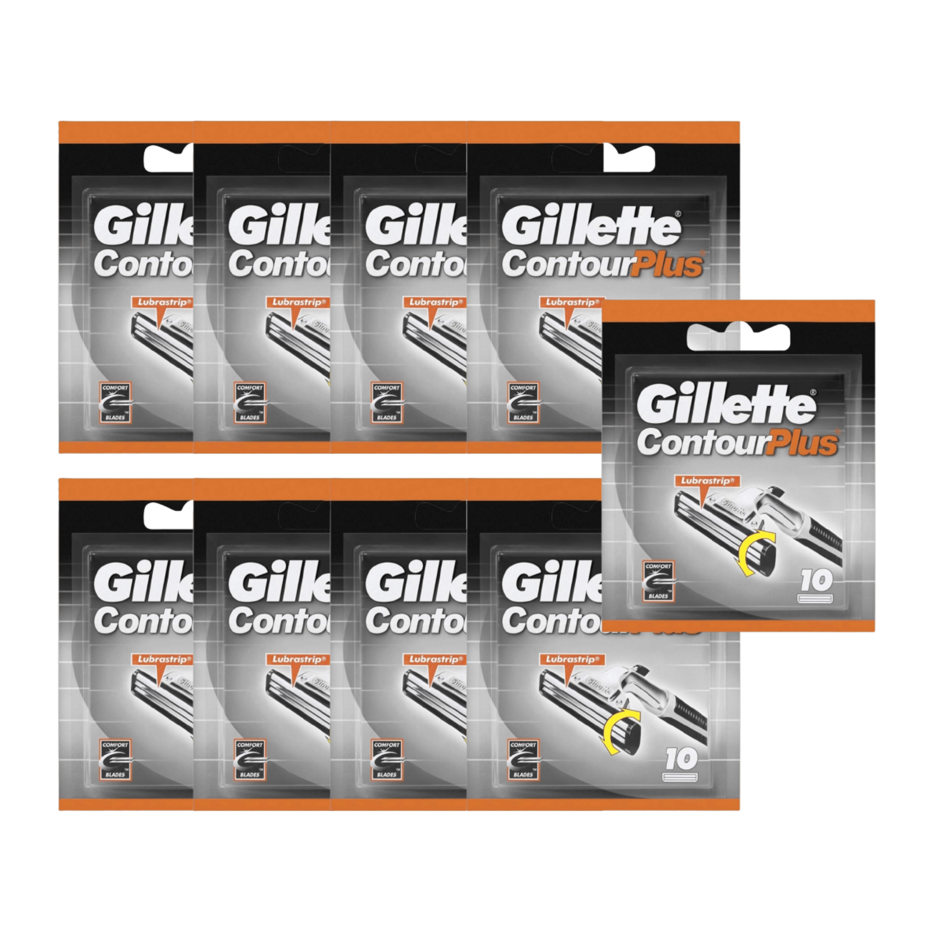 Gillette Contour Plus Rasierklingen 10er 100er Pack kelmshop