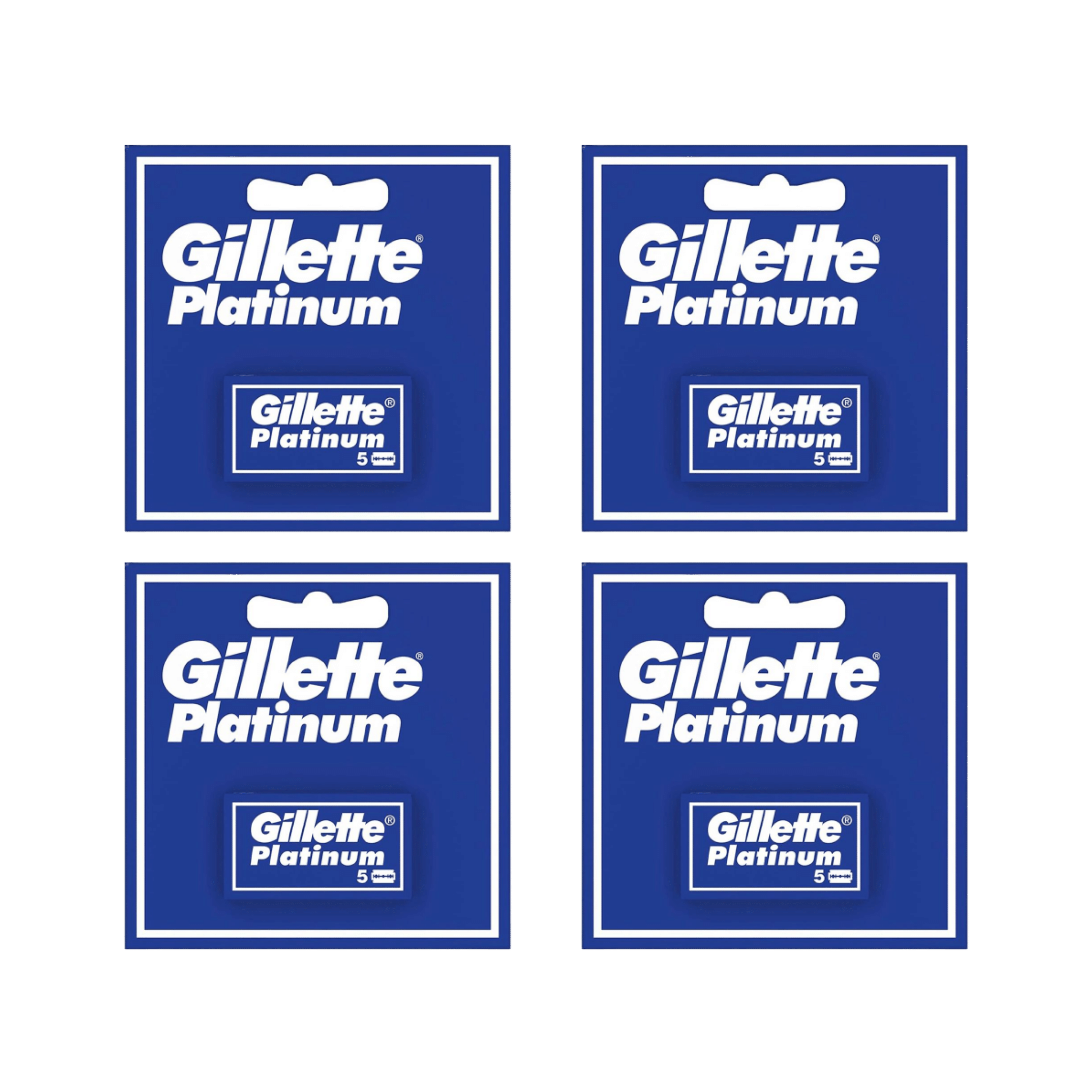 Gillette Platinum Rasierklingen - 20er Pack