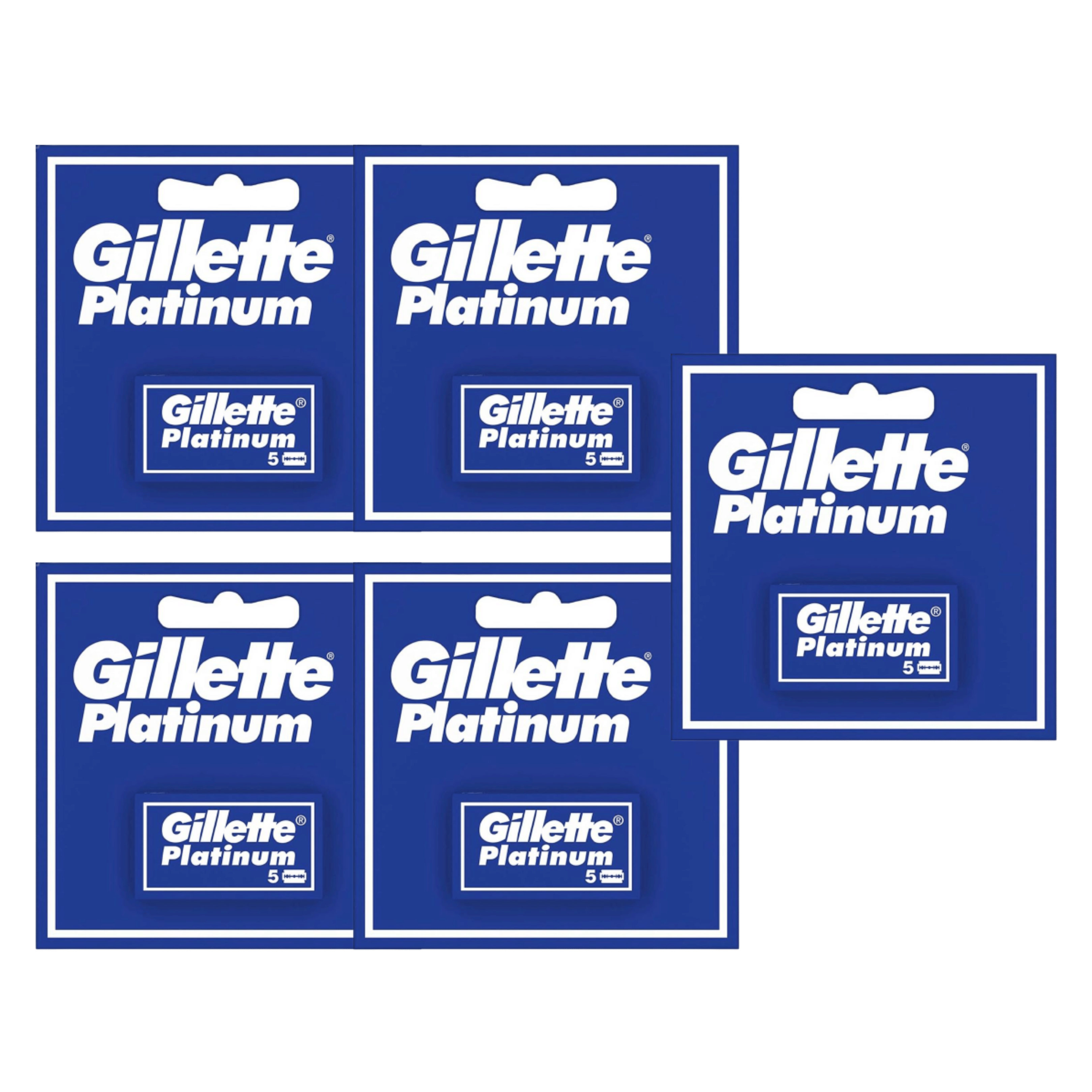 Gillette Platinum Rasierklingen - 25er Pack