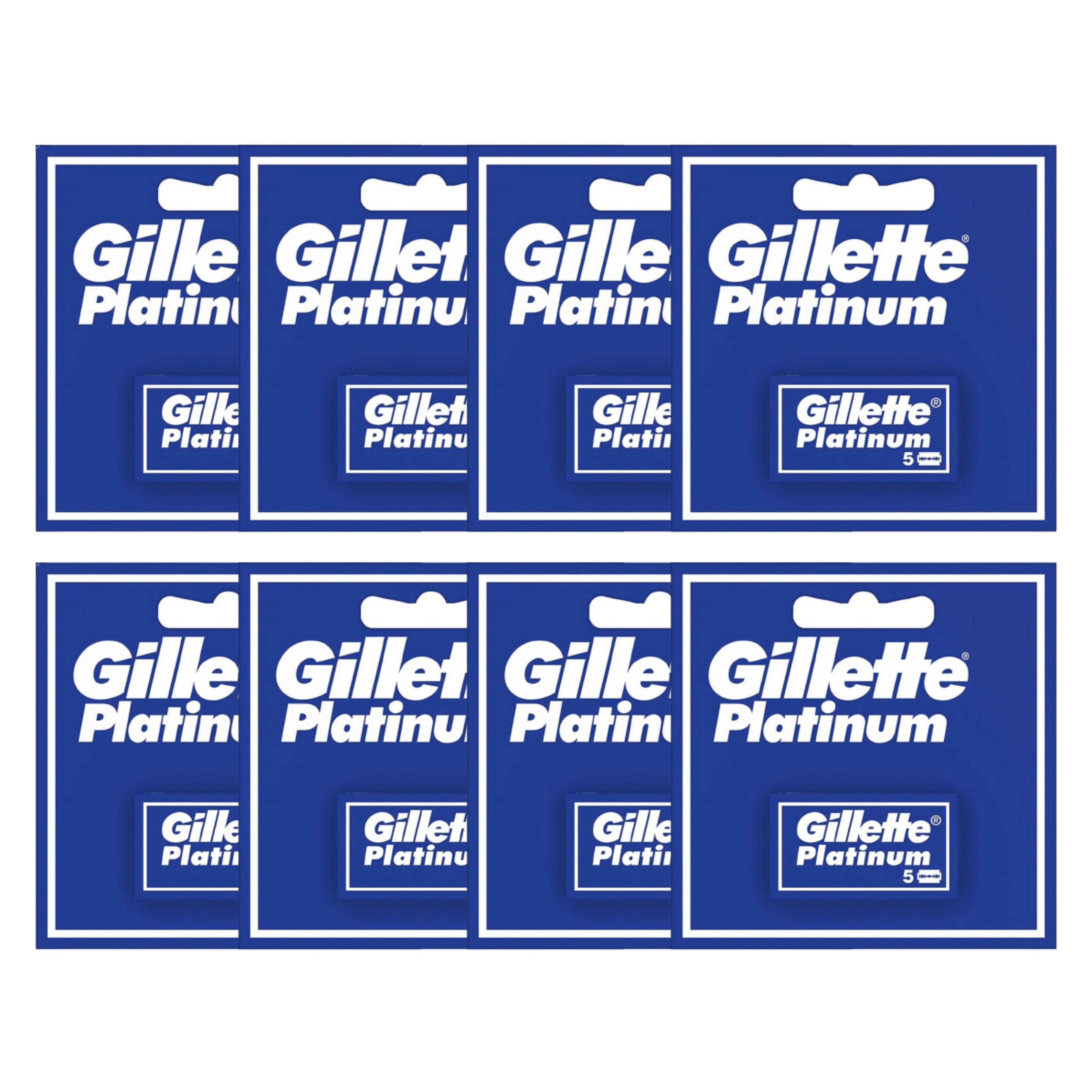 Gillette Platinum Rasierklingen - 40er Pack