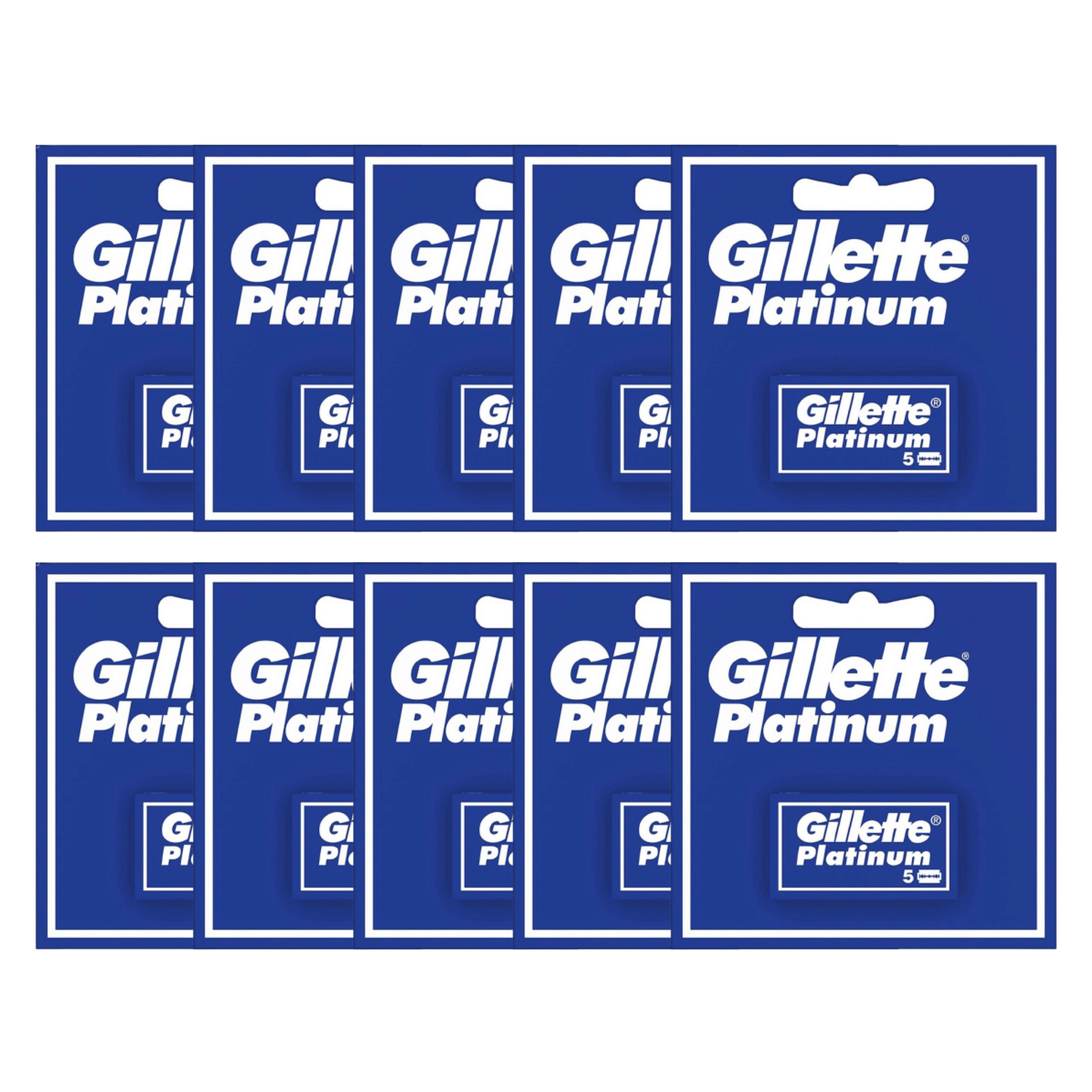 Gillette Platinum Rasierklingen - 50er Pack