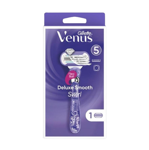 Gillette Venus Deluxe Smooth Swirl Rasierer + 1 Klinge