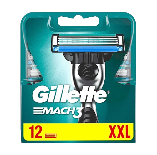 Gillette Mach3 - Rasierklingen 12er Pack