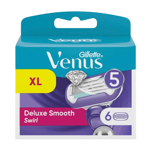 Gillette Venus Deluxe Smooth Swirl - 6er Rasierklingen. 5 Klingensystem. kelmshop