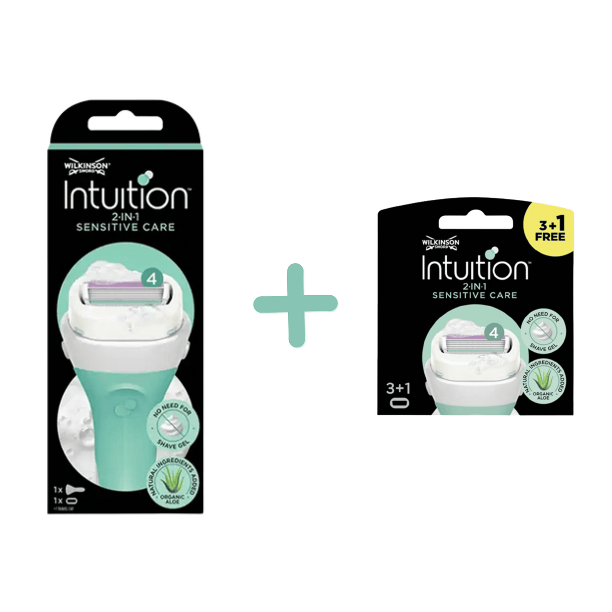 Wilkinson Rasier Set Intuition Sensitive Care mit 4-Klingen