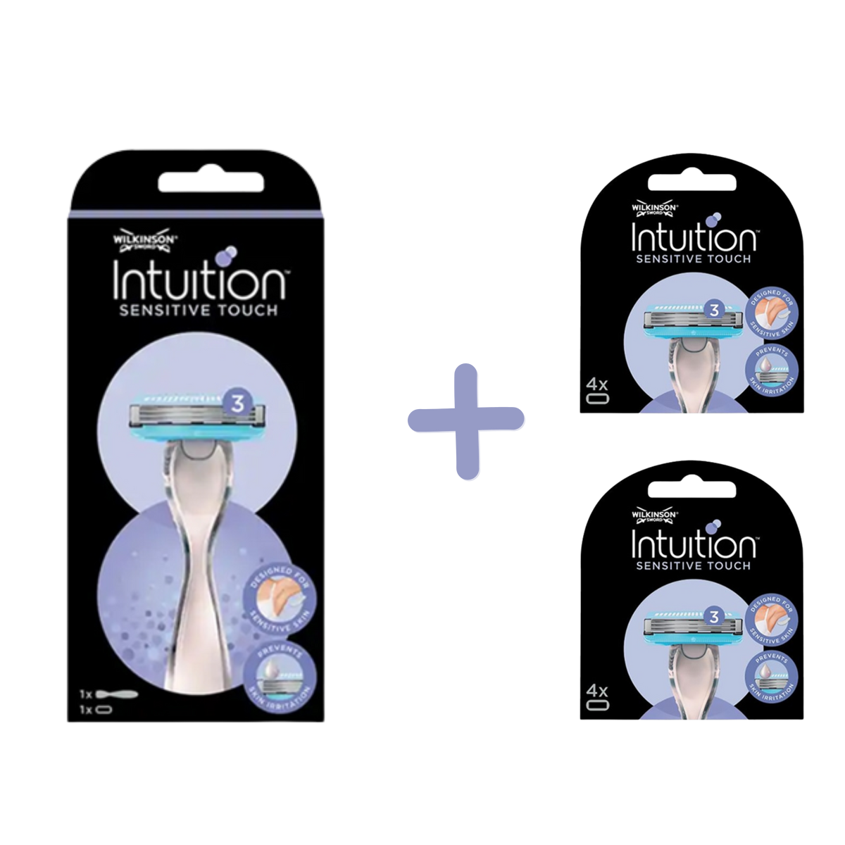 Intuition Rasierer-Set mit 9-Rasierklingen