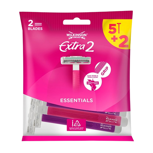 Wilkinson Einwegrasierer für Damen Extra-2 Essential Beauty 7er-Pack