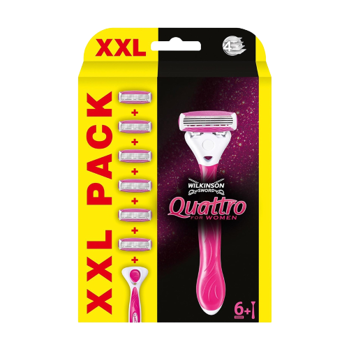 Wilkinson Rasierer-Set Quattro For Women mit 6-Klingen