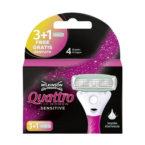 Wilkinson Rasierklingen Quattro for Women Sensitive 4er-Pack