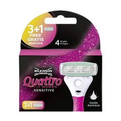 Wilkinson Rasierklingen Quattro for Women Sensitive 4er-Pack