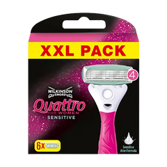 Wilkinson Rasierklingen Quattro for Women Sensitive 6er-Pack