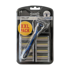 Wilkinson Rasierer mit Klingen Quattro Titanium 9er-Pack